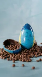 Huevo Mediano Blue Bubble 70% Cacao - Imagen 2